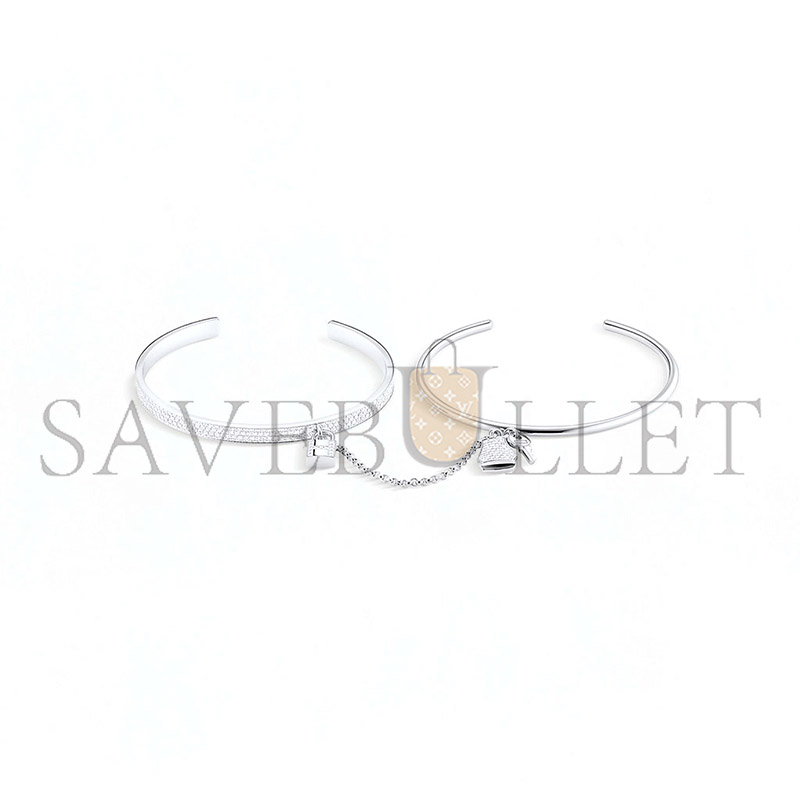 H**mes kelly cadenas double bracelet, small model h221406b00xs